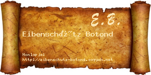 Eibenschütz Botond névjegykártya